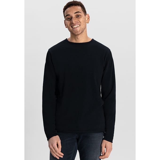 Dstrezzed Ds_newman Crew Black Größe: M | Longsleeves Outlet | Herren | Schwarz