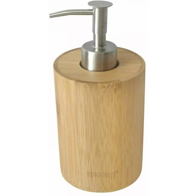 Kinghoff - Handzeepdispenser - Bamboe - Duurzame Constructie