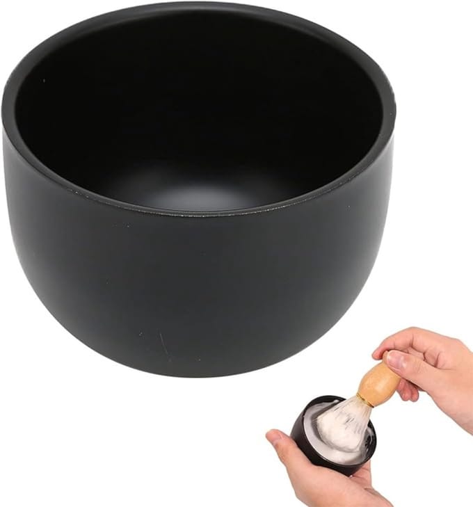 GTB® Scheerkom - Scheerkwast - Scheerkop - Zwart - 6cm x 8cm x 6cm