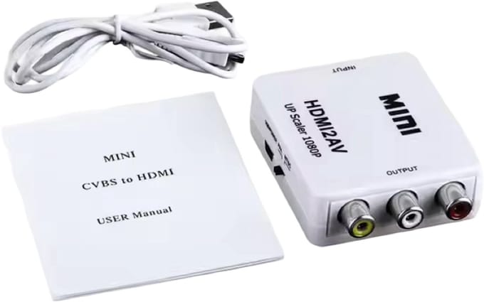 HDMI naar Tulp AV Converter – HDMI naar RCA Composiet Adapter voor Oude TV