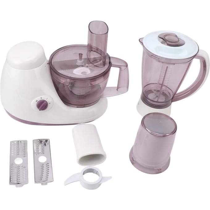 2000W Elektrische Mixer RVS Snijkop 3 Containers voor Keuken Restaurant Deeg Gebak L gray