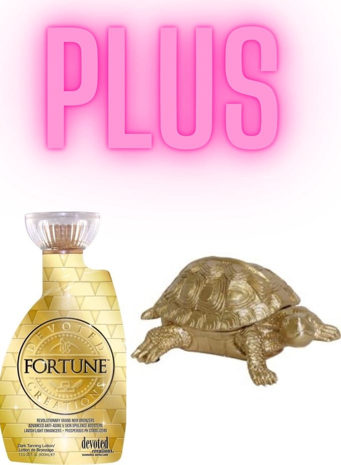 Devoted Creations Fortune 400 ml PLUS Gouden Schildpad Box 15,5 cm !