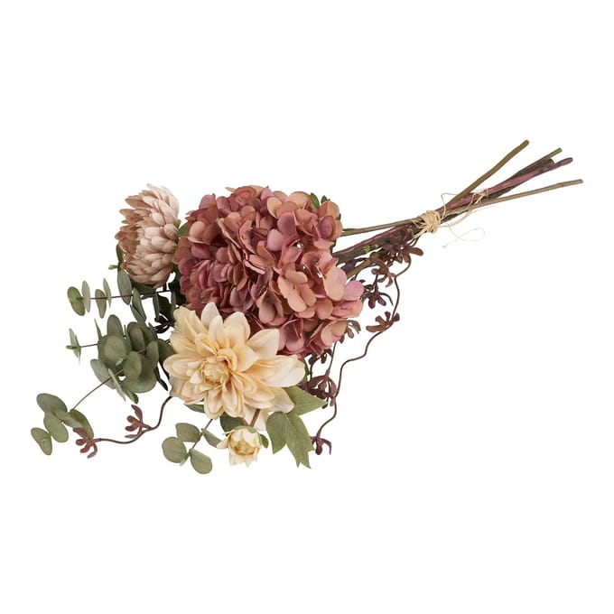 Dahlia kunstbloemenboeket hoogte 68cm meerkleurig.