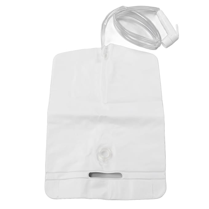 Douchezak voor aan bed Draagbare Camping Douchezak voor Opblaasbare Shampoo Bak Ouderen white