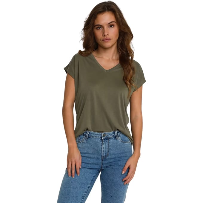 Kaffe shirt alise Donkergroen-Xl