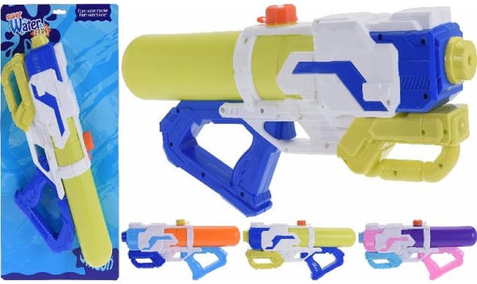 Waterpistool met pomp Paars - Roze