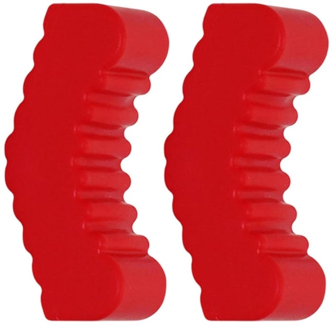 Kriksteun Rubberen Pads - Krik Adapter - Voertuig Onderhoud - Schadevrij Hefplatform - 2 stuks - Zwart Rood