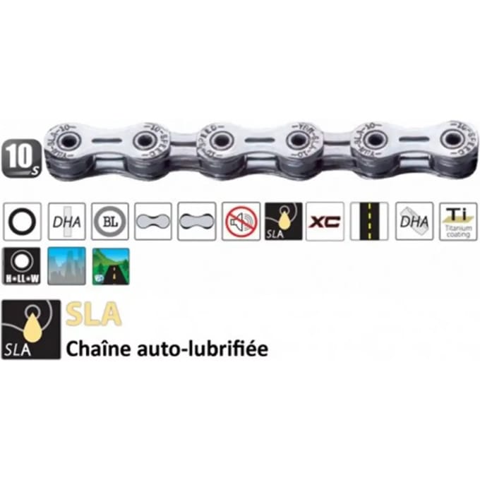 Zelfsmerende fietsketting Yaban 10V (164)