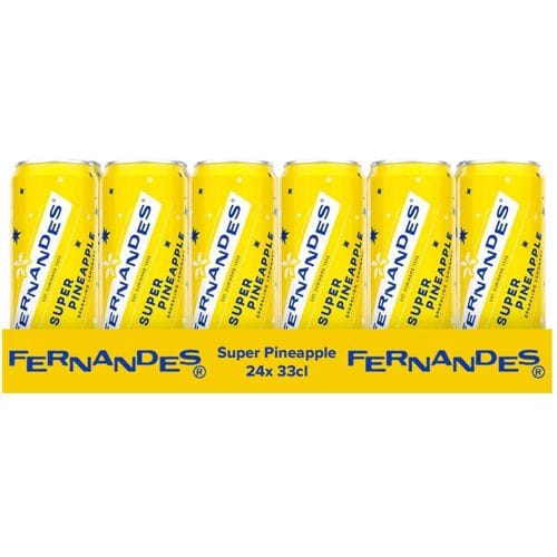 Fernandes Super Pineapple bruisende frisdrank - 24 x 330 ml