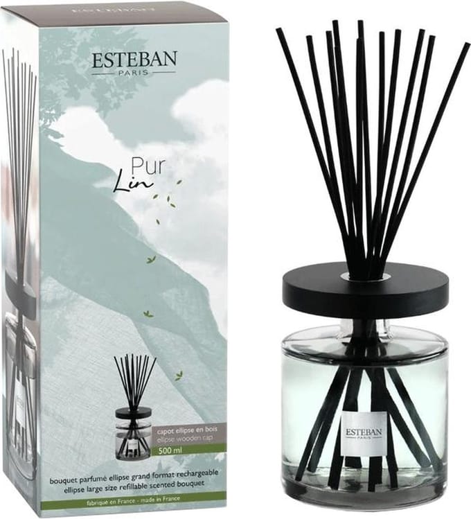Esteban Classic Pur Lin Geurstokjes Ellipse XL 500 ml