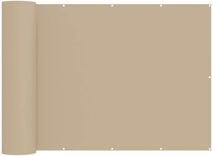 vidaXL - Balkon - Privacy - Scherm - 150 - x - 700 - cm - Polyester - Beige