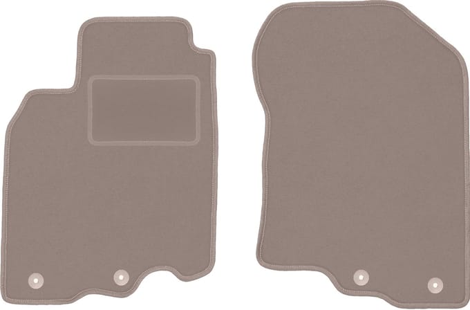 Beige voormatten voor: Honda Insight II hatchback (2009-2014)