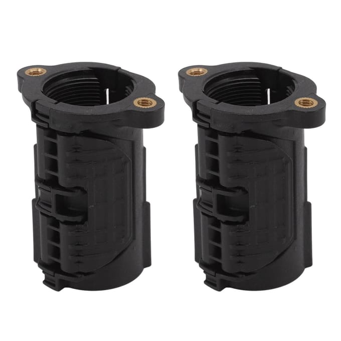 2 Ensembles Fixation Écrou Anti-Desserrage Robinet Démontage Rapide Écrou Base Fixe Robinet Lavabo Cuisine black