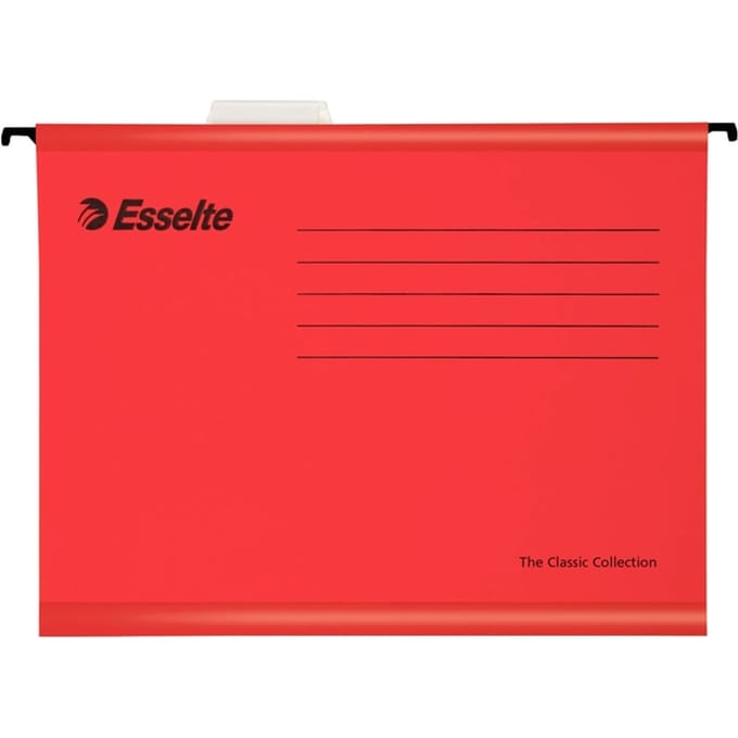 Hangmap Esselte Classic A4 V-bodem 345x240mm rood