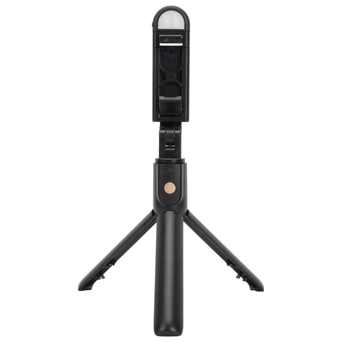 K10-S Zwart Bluetooth Afstandsbediening Invullicht Statief Selfiestick Horizontaal Verticaal Live Ondersteuning