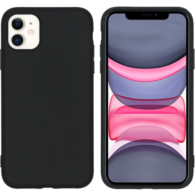 imoshion Hoesje - Geschikt voor Apple iPhone 11 - Color Backcover - Zwart