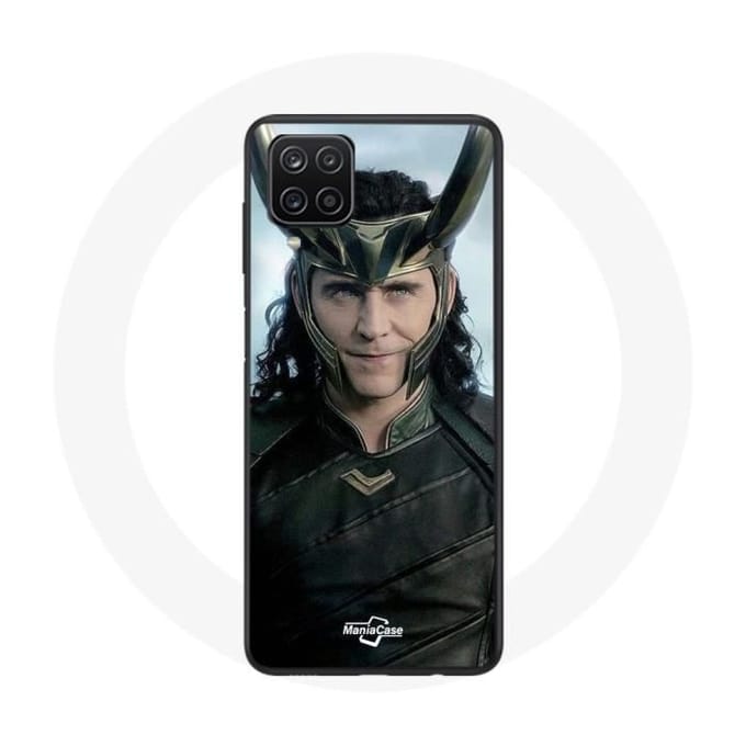 Coque - Maniacase - Samsung Galaxy A12 - Souple - Noir - Loki Thor Ragnarok noir