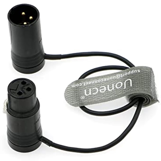 Audio Kabel 3 Pin XLR Plug naar Vrouwelijke Connector 30cm voor Microfoons en Camera's