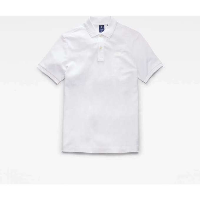 G-STAR Dunda slim polo s\s Heren Poloshirt - white