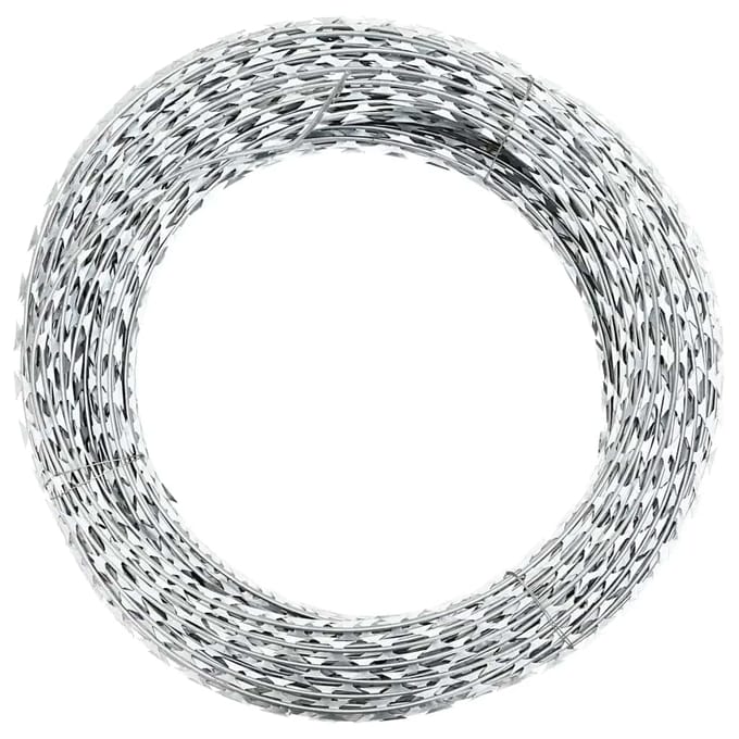 vidaXL - Scheermesprikkeldraad - concertina - gegalvaniseerd - staal - 300 - m