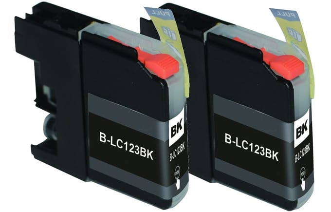 SecondLife - Duopack Brother LC 121 / 123 Black