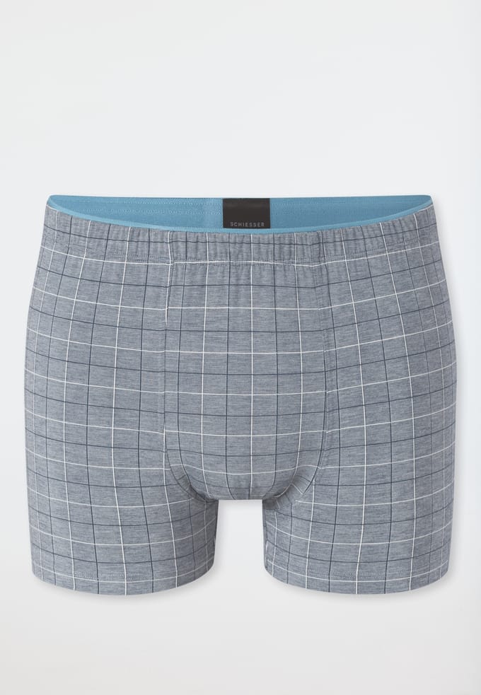 Geruite shorts admiraalblauw - Selected Premium Jacquard 4