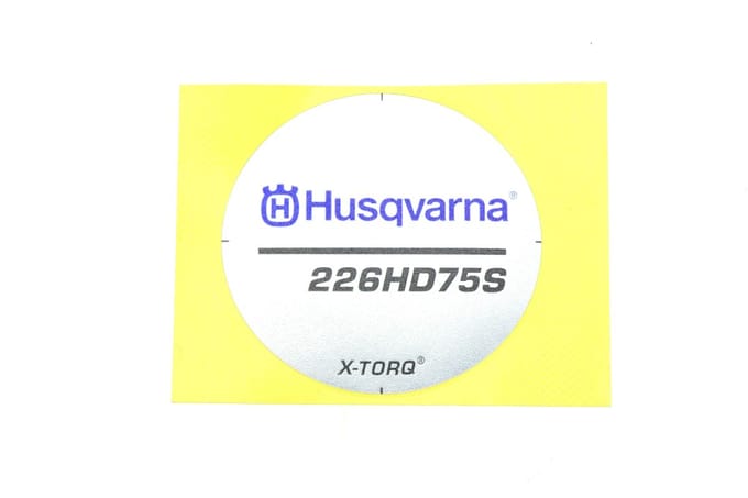 Husqvarna 226hd75s starterkap sticker