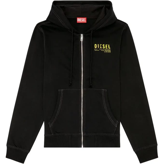 Diesel Ginn K11 Sweatshirt Met Rits Zwart S Man