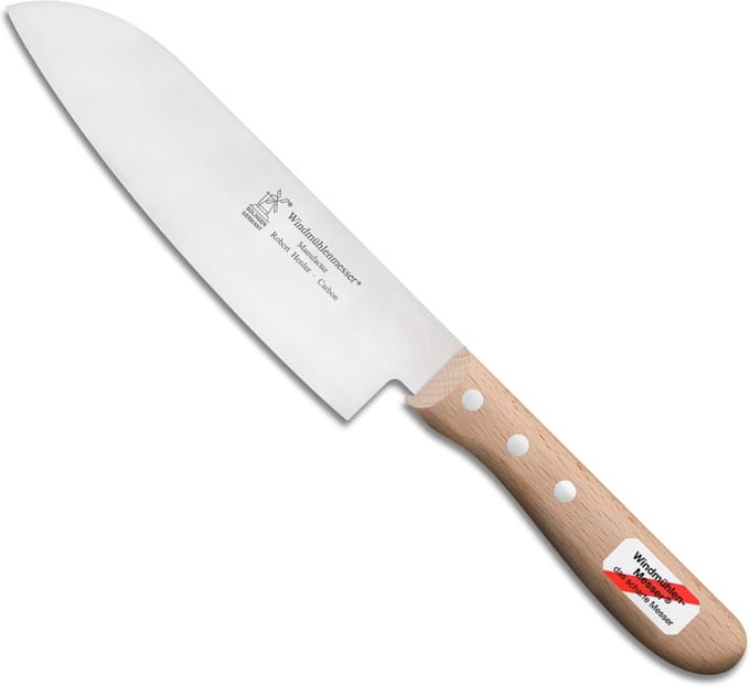 Robert Herder Santoku Koksmes – RVS – Lemmet 16,5 cm – Heft Beukenhout