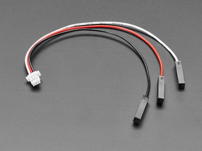 JST SH 1mm 3-Pin naar Socket Headers Kabel 100 mm Adafruit 5765