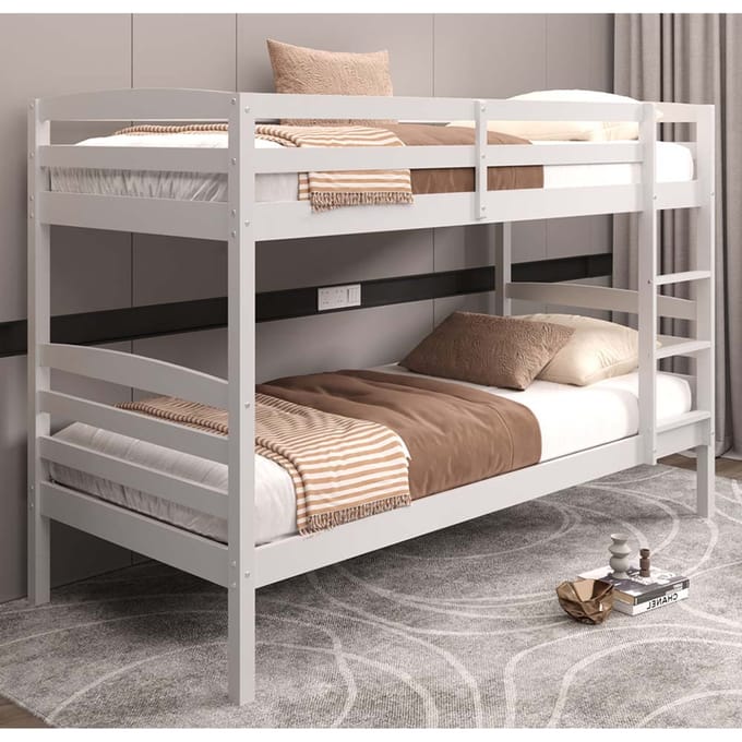 Stozy Deelbaar Stapelbed 90 x 200 cm Dex Wit