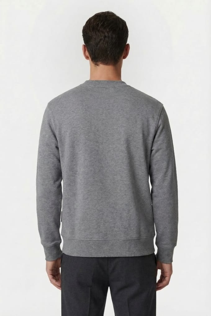 Karl Lagerfeld Darkgrey Melange Sweat Crewneck Größe: M | Pullover Outlet | Herren | Grau