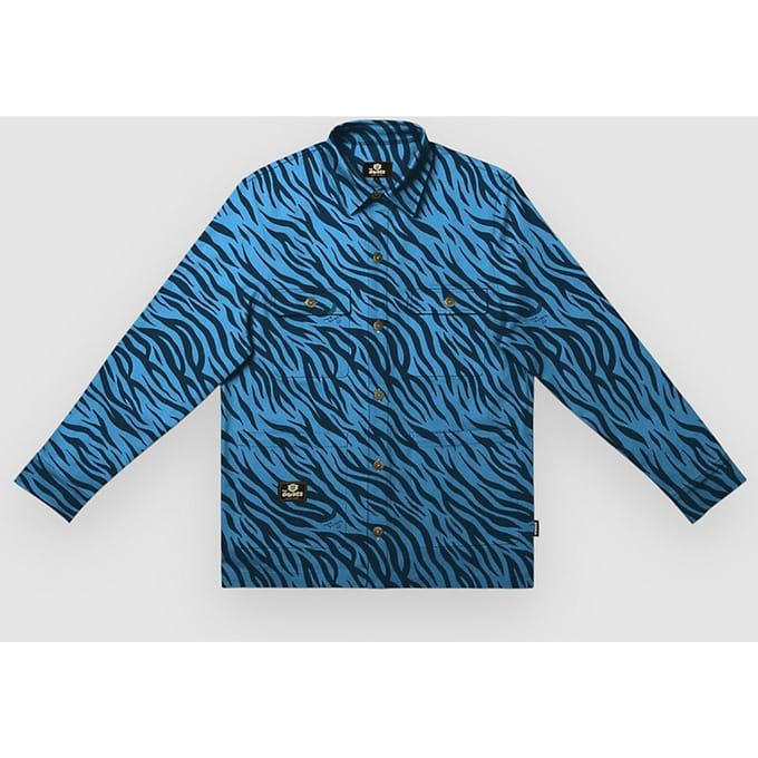 The Dudes Tigrrrr Blue Dave Premium Over Shirt patroon