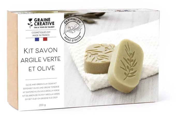 Graine Creative DIY OLIJFZEEP & GROENE KLEI SET