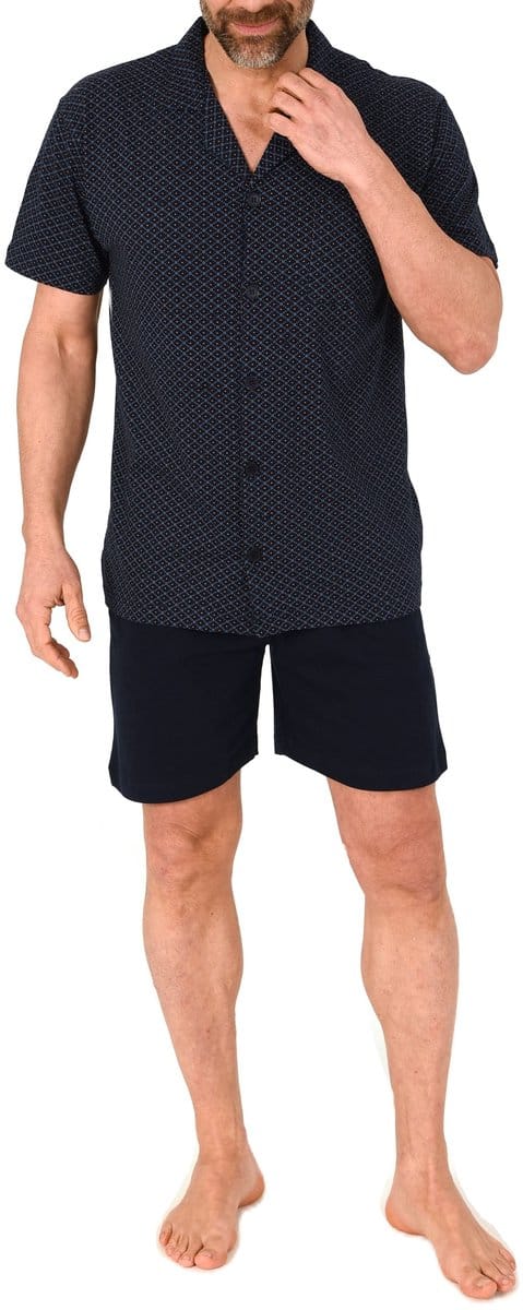 Normann herenpyjama met korte mouwen en knoopsluiting, ook in oversizes