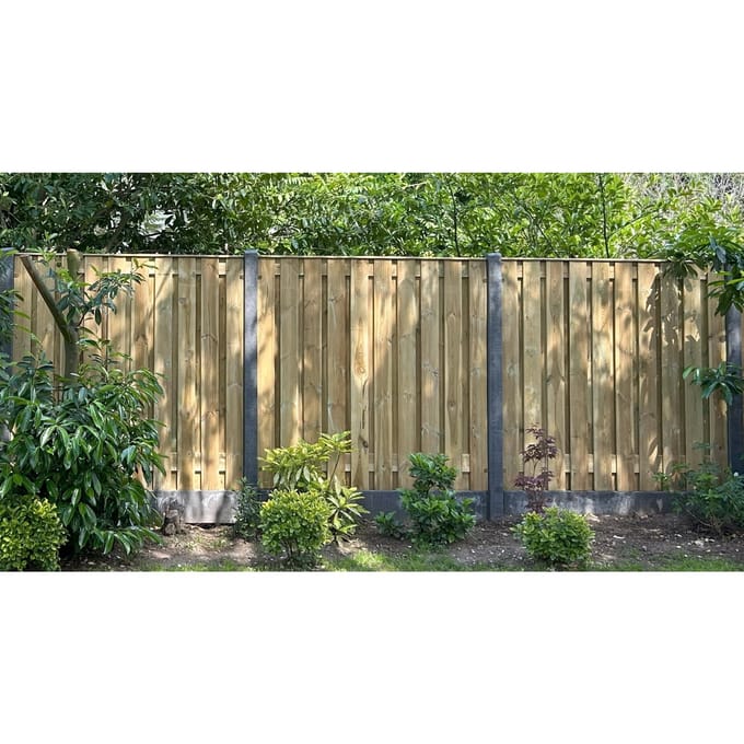 Intergard Hout beton schutting grijs 200x190cm (per set)