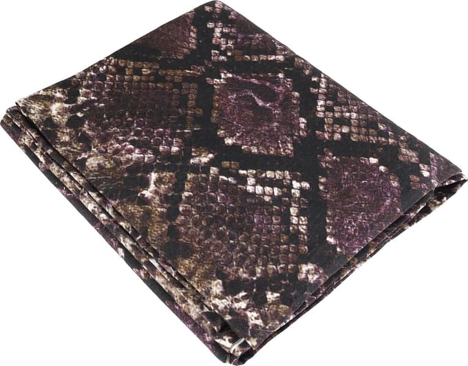 PTMD Sneaky Red cotton velvet table cover snake print