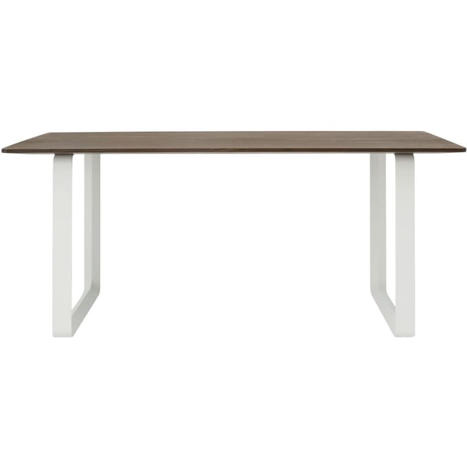 Muuto 70/70 Tafel - gerookte eik - wit - S
