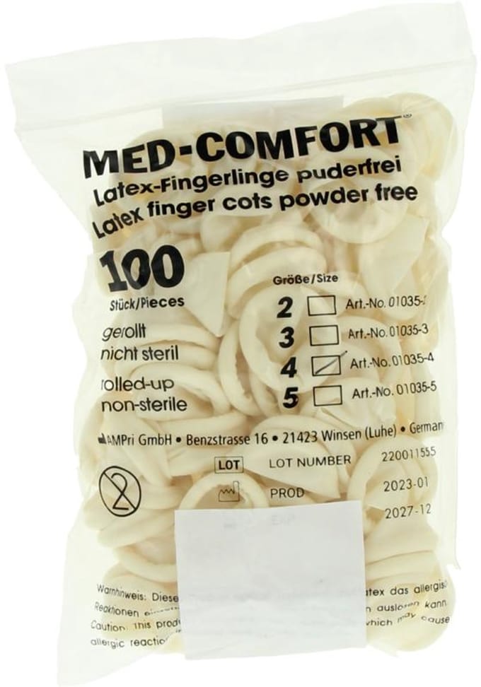Medeco Vingerling latex maat L 100 Stuks