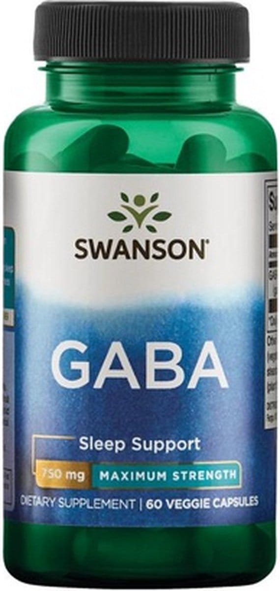 Swanson | GABA 750mg | 60 Capsules | 60 stuks