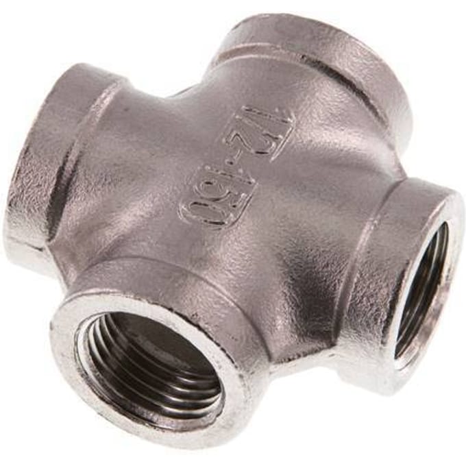Rp 1/2'' Vrouwelijke RVS Kruis 16 Bar