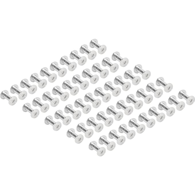 50 Sets Klinknagels en Schroeven M4 5x12x9.5mm Roestvrij Staal Platte Ronde Kop Klinknagelbevestigingsset voor