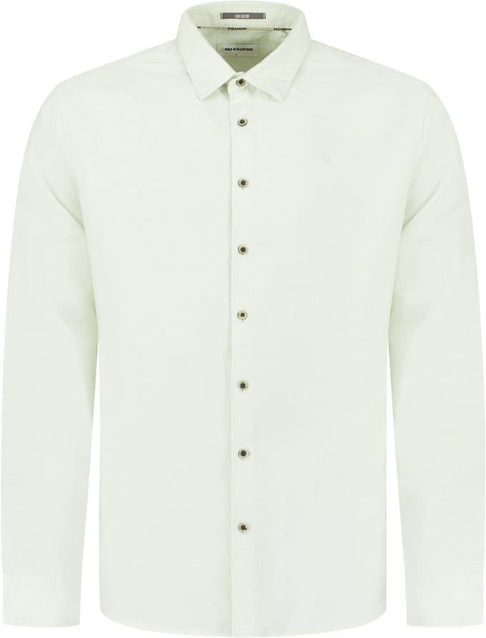 No Excess Shirt with linen seagreen
