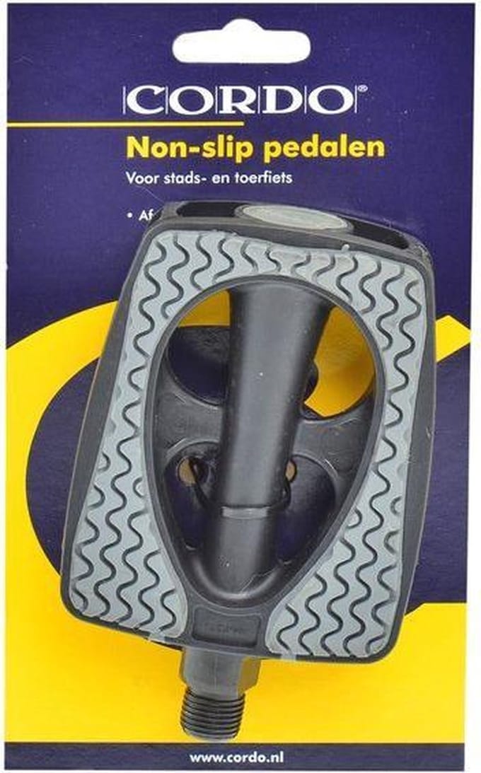 Fietspedaal cordo nonslip zw/gr