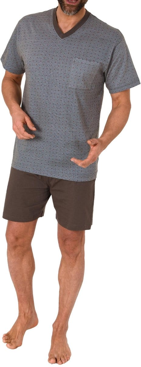 Herenpyjama met korte mouwen Korte pyjama's in een classy look