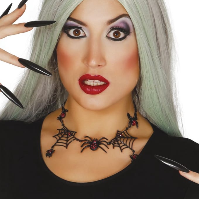 Fiestas Guirca - Ketting Spinnen - Halloween - Halloween accessoires - Halloween verkleden