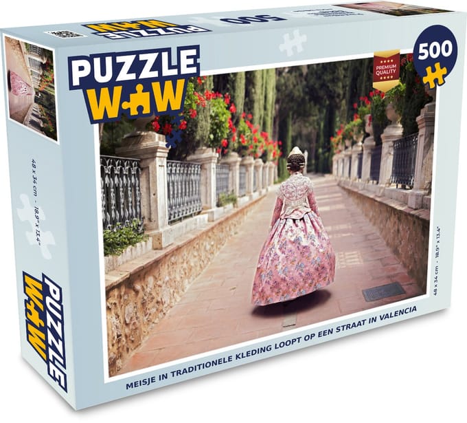 Puzzel Valencia - Tuin - Kleding - Legpuzzel - Puzzel 500 stukjes