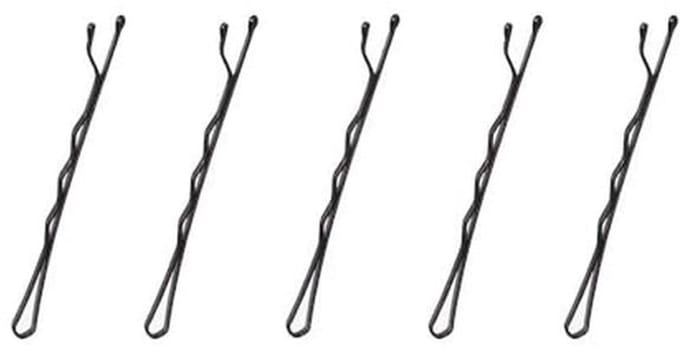 Professionele Wavy Bobby Pins 5 cm Zwart - Haarclips met Opbergdoos