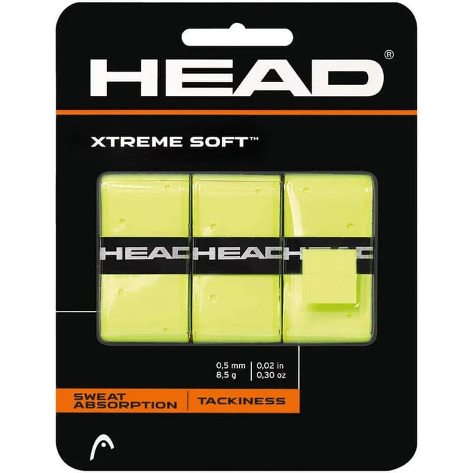 Head Xtreme Soft 3 Pack Tennis - Padel Overgrip Fluor Geel