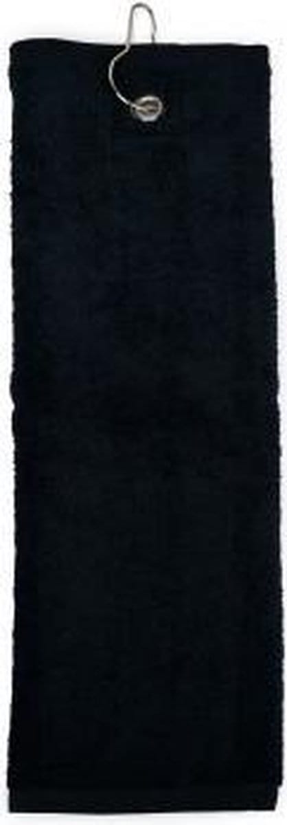 The One Golfhanddoek 450 gram Zwart